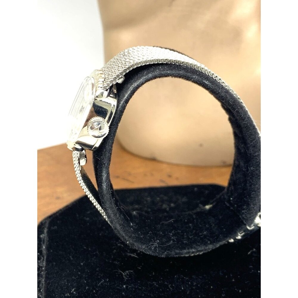 Hamilton Women's Watch 14k White Gold Case Vintage Swiss Hand Wind Petite 15mm - Picture 3 of 16